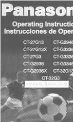 Panasonic CT-27G13X Manuale di istruzioni per l'uso