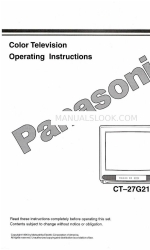 Panasonic CT-27G21 사용 설명서