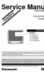 Panasonic CT-27G7DUF Instrukcja serwisowa