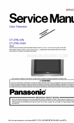 Panasonic CT-27HL15N Manual de servicio