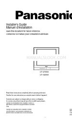 Panasonic CT-3233H Installateurshandleiding