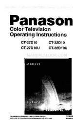 Panasonic CT-32D10U Operating Instructions Manual