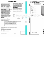 Panasonic CT-32D20UB 기술 서비스 데이터