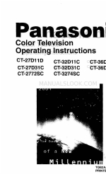 Panasonic CT-32D31CE Manual de Instruções