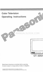 Panasonic CT-32G11 Panduan Petunjuk Pengoperasian