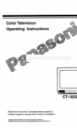 Panasonic CT-32G11 Panduan Petunjuk Pengoperasian