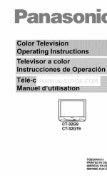 Panasonic CT-32G19 Instrukcja obsługi