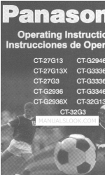 Panasonic CT-32G3 Manual de instrucciones