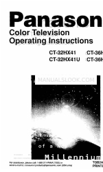 Panasonic CT-32HX41U Operating Instructions Manual