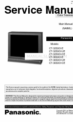 Panasonic CT-32SX31CE Manual de serviço