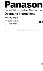 Panasonic CT-32XF36C Operating Instructions Manual