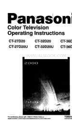 Panasonic CT-36D20 Руководство по эксплуатации