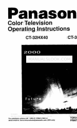 Panasonic CT-36HX40 Operating Instructions Manual