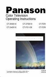 Panasonic CT-F2910X Manual de instrucciones