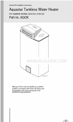 AquaStar AQOK 2700 ES Manuale di istruzioni per l'installazione