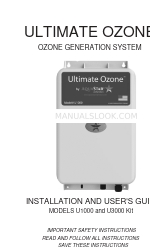 AquaStar Ultimate Ozone U1000 Посібник з встановлення та експлуатації