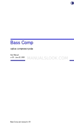 Diamond Guitar Pedals BASS COMP Manuale d'uso