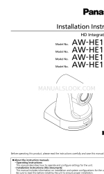 Panasonic AW-HE130KE Manual de instruções de instalação