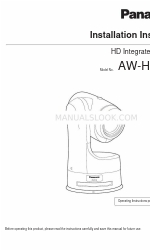 Panasonic AWHE100N - HD INTEGRATED CAMERA 取付説明書