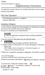 Panasonic CF-D1 Series Manual de instrucciones complementarias