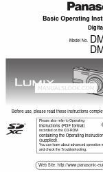 Panasonic DMC-F3K Basic Operating Instructions Manual