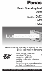 Panasonic DMC-FH3P Basic Operating Instructions Manual