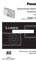 Panasonic DMC-FX33A - Lumix 8.1MP Digital Camera (Inglês) Instruções básicas de funcionamento