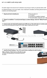 HP 2520G-24 Manual de configuración rápida