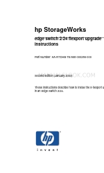 HP 316095-B21 - StorageWorks Edge Switch 2/24 Anleitung Handbuch