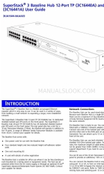 3Com 12 PORT UNMANAGED ETH/HUB TRANSCEIVER Kullanıcı Kılavuzu