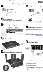 HP ProCurve 1600M Manuel d'installation rapide