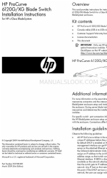 HP ProCurve 6120XG Instrucciones de instalación