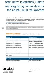 HP R8S92A Informationen zu Installation, Sicherheit und gesetzlichen Bestimmungen