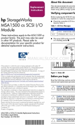 HP StorageWorks 1500cs - Modular Smart Array Replacement Instructions