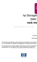 HP StorageWorks 16-EL - SAN Switch Instrukcja instalacji