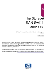 HP StorageWorks 16-EL - SAN Switch Uwaga dotycząca wydania