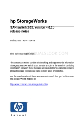 HP storageworks 2/32 Nota de publicación