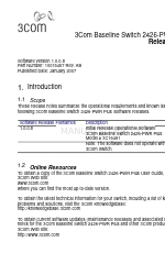 3Com 2426-PWR - Baseline Switch Plus Freigabemitteilung