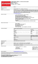 Diamond Multimedia XtremeTV HDTV 110 Specification Sheet