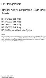 HP StorageWorks XP10000 - Disk Array Konfigurationshandbuch