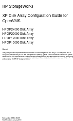 HP StorageWorks XP10000 - Disk Array Konfigurationshandbuch