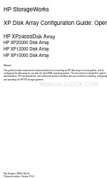 HP StorageWorks XP10000 - Disk Array Konfigurationshandbuch