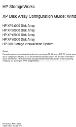 HP StorageWorks XP10000 - Disk Array Konfigurationshandbuch