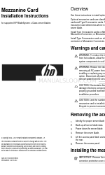 HP Xw460c - ProLiant - Blade Workstation Instrucciones de instalación