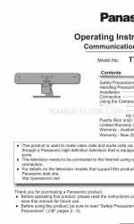 Panasonic TY-CC10W Manual de Instruções