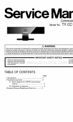 Panasonic TY-CC10W Manual de serviço