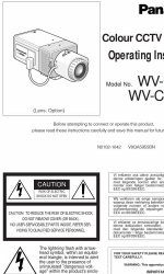 Panasonic WV-CP470 Series Manual de Instruções