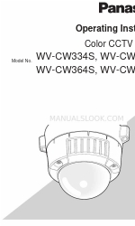 Panasonic WV-CW334S Operating Instructions Manual