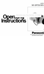 Panasonic WVBP550 - CCTV CAMERA Operating Instructions Manual