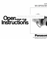 Panasonic WVBP554 - CCTV B/W CAMERA Operating Instructions Manual